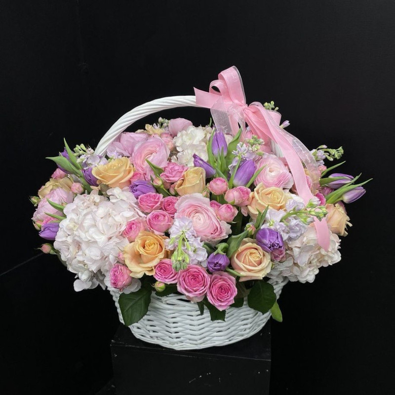 Flower basket "Tenderness", standart