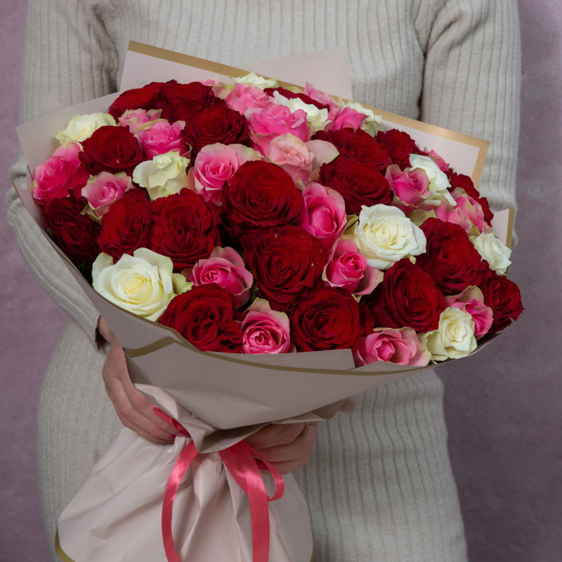 PROMOTION! Bouquet of 51 roses, standart