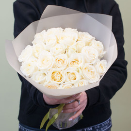 Букет белых роз (25)