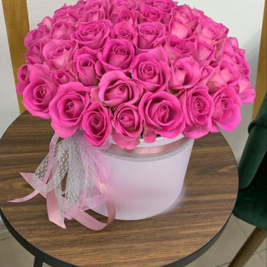 Send Buy Pink Roses In Heart Box Flowers Online Probunga Online by Probunga
