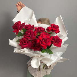 Bouquet of handmade roses