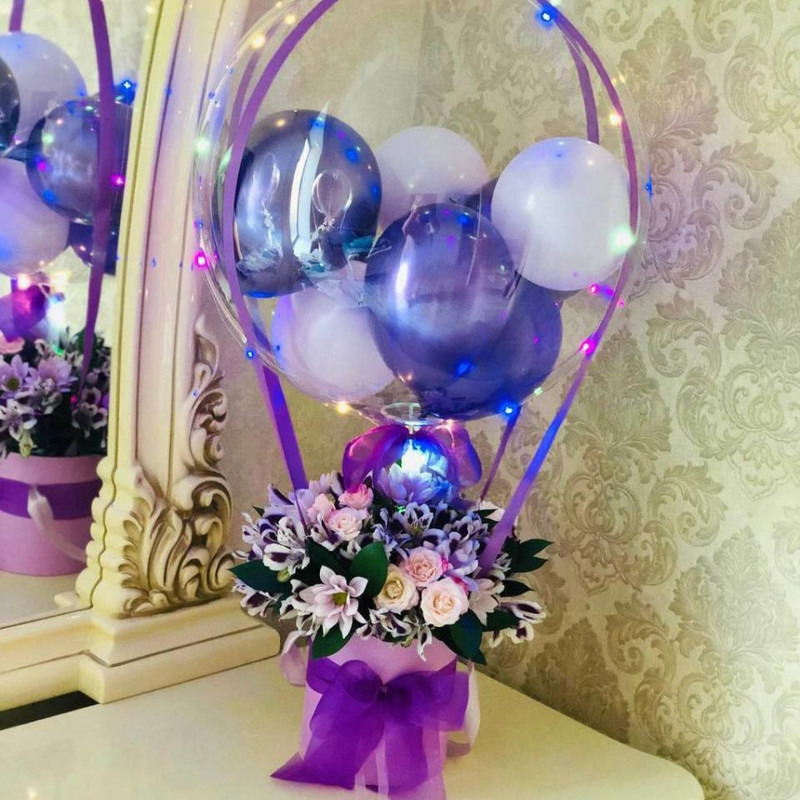 Bubble ball with flowers, standart