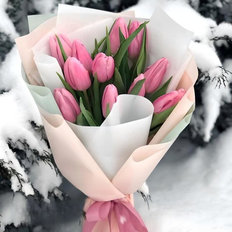 Bouquet of Pink Tulips, standart