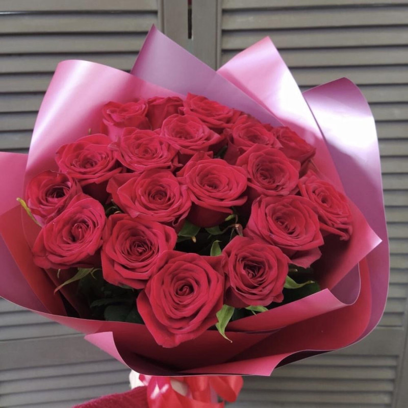 19 roses 60 cm in decoration, standart