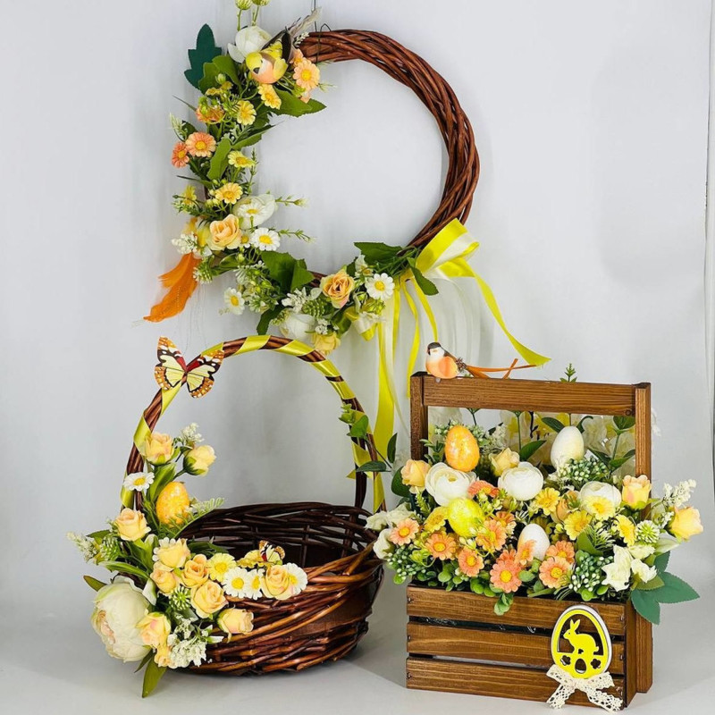 Easter composition 3 in 1 for interior decoration, standart