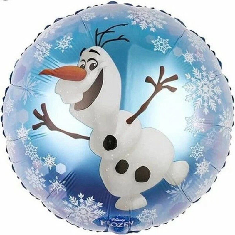 Foil Christmas ball snowman Olaf, standart