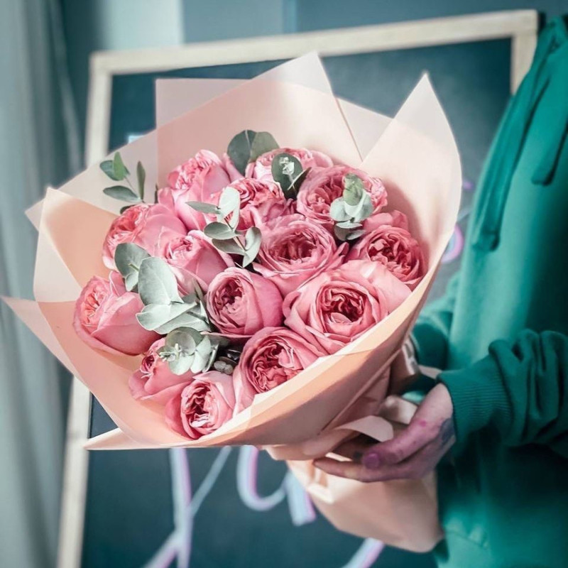 Bouquet of roses "Heart in love", standart