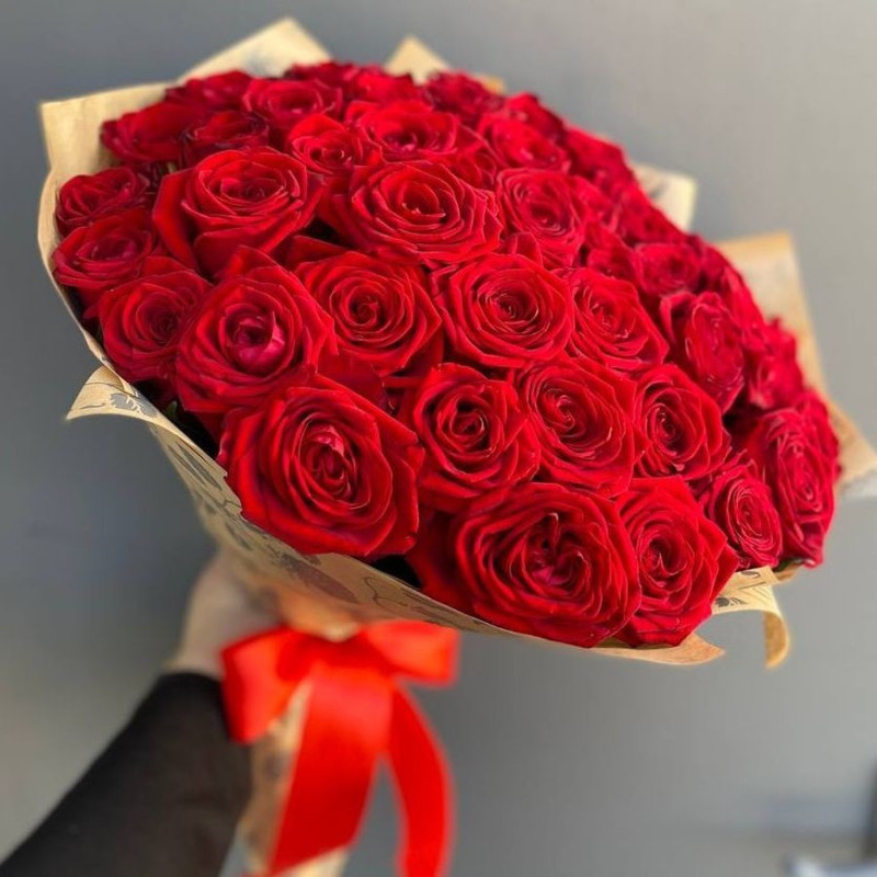 red roses 25 pieces, standart