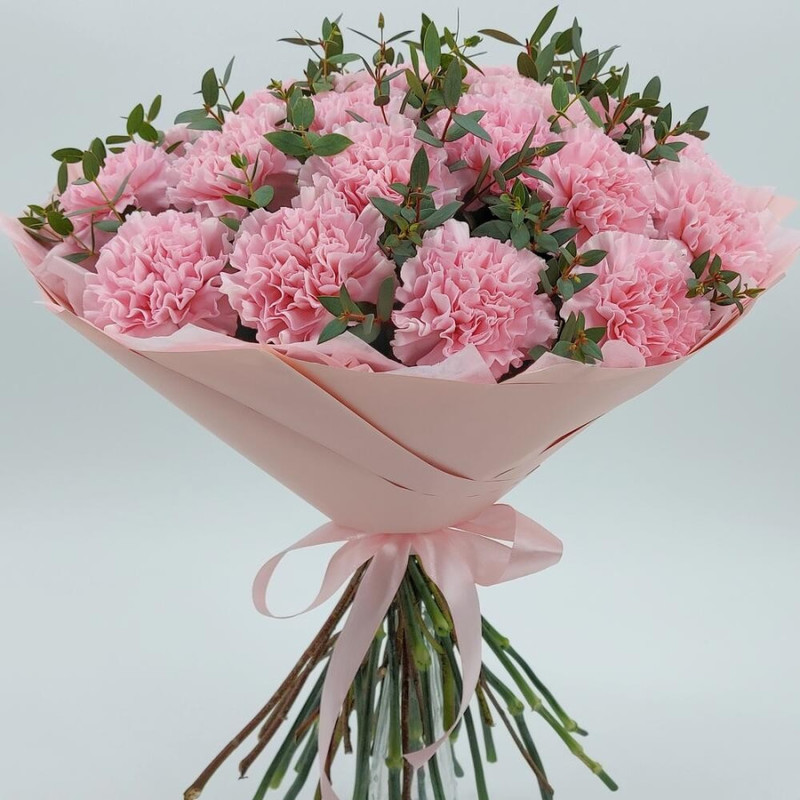 Bouquet of soft pink dianthus, standart