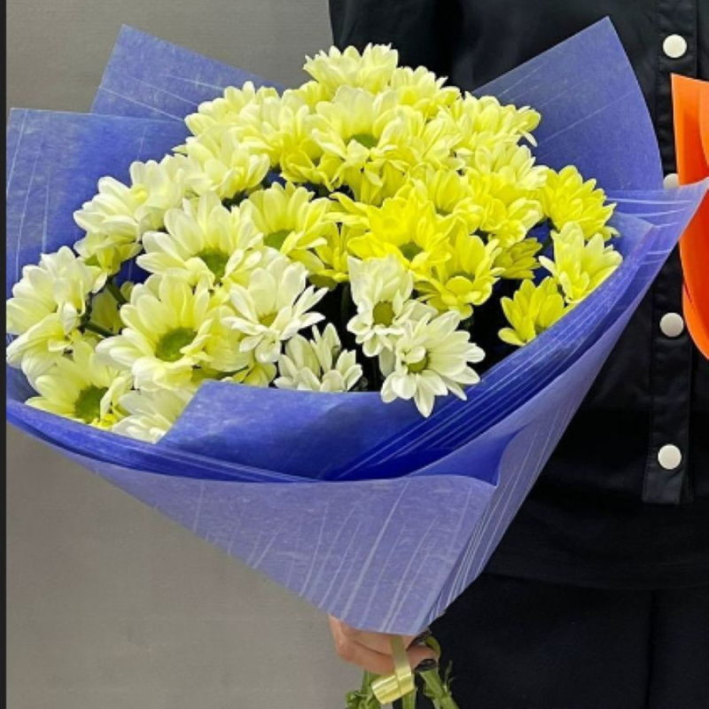 Mono bouquet of chrysanthemums, standart