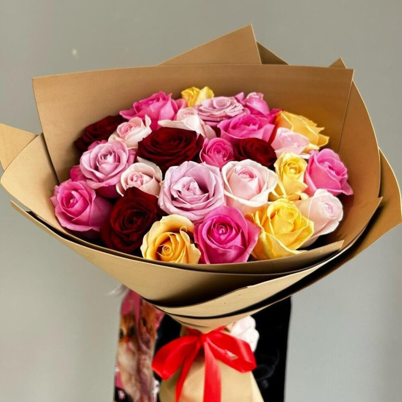 Bouquet of 25 roses, standart