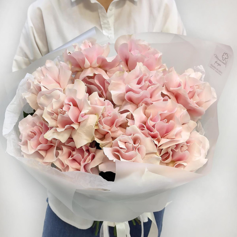 Pink kiss bouquet of French roses, standart