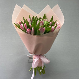 Bouquet of tulips "Pink clouds"