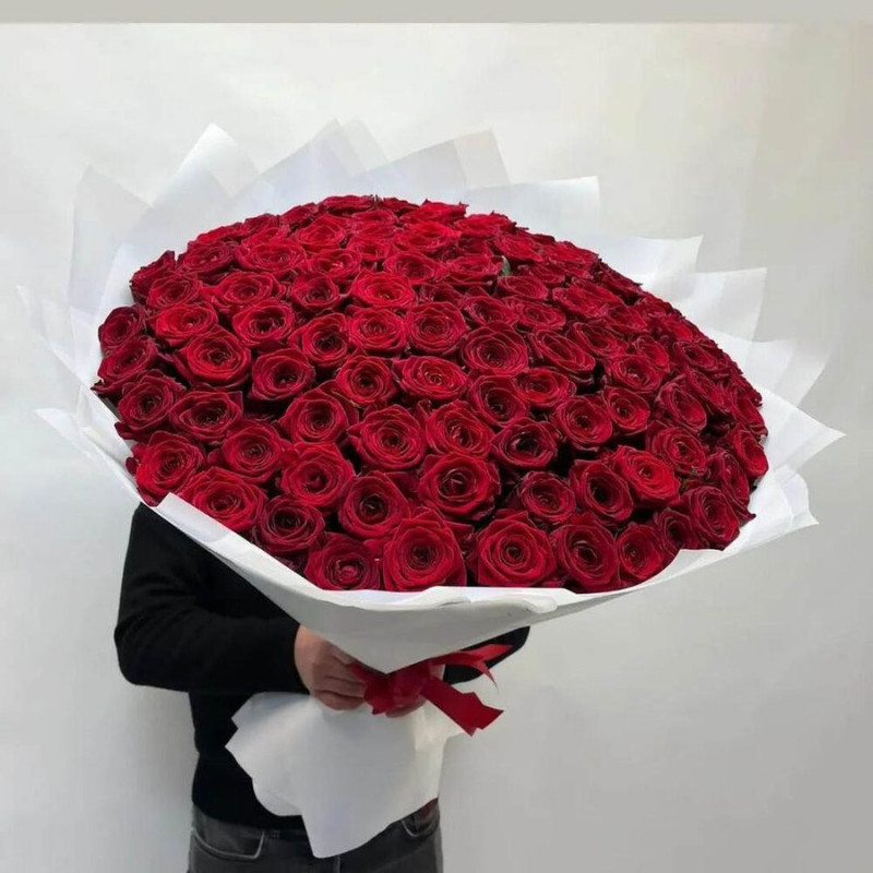 Букет из 151 красной розы, стандартный