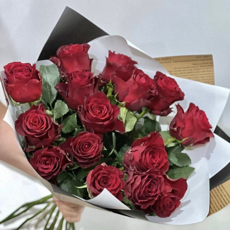 Bouquet of 15 roses, standart