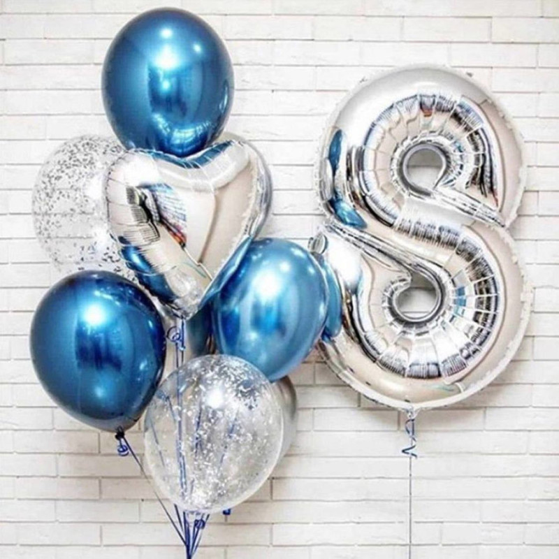 Воздушные шары на день рождения мальчика, стандартный