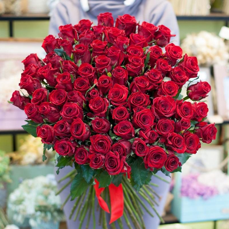 Bouquet of roses "Red Eagle", standart