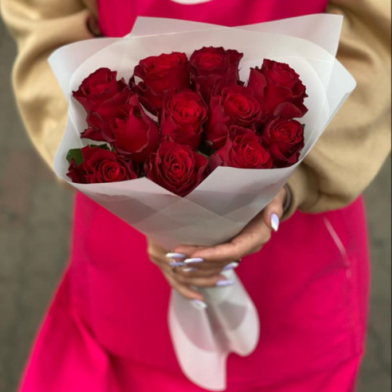 Red roses 40 cm, standart