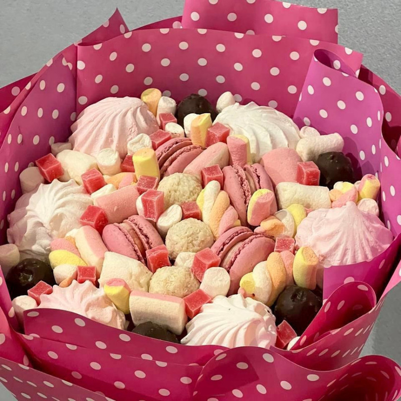 Bouquet of marshmallows and macaroons, standart