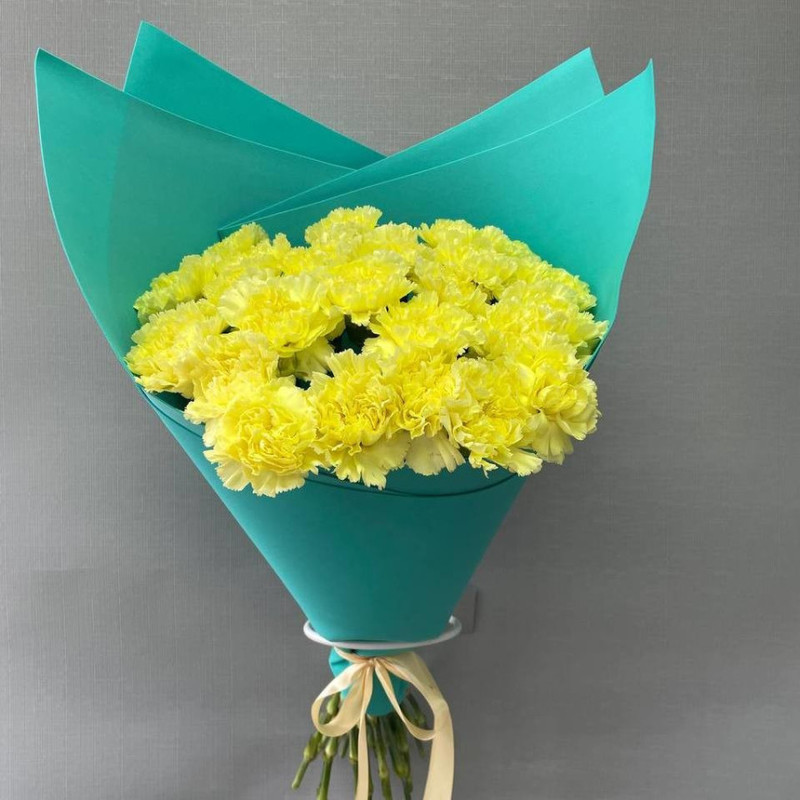 Bouquet of lemon dianthus "Smile of the Sun", standart