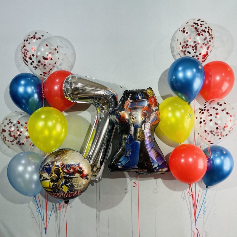 Воздушные шары для мальчика Трансформеры, стандартный