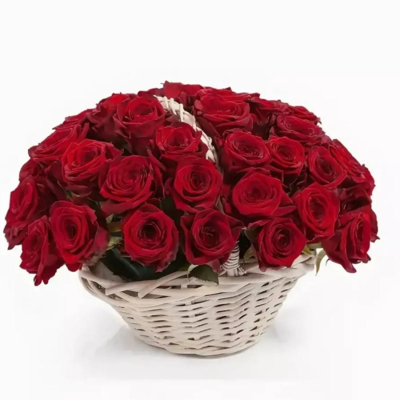 Basket "51 red roses", standart
