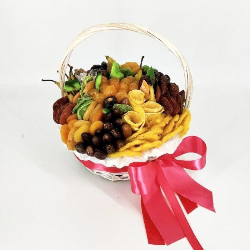 A set of dried fruits in a basket, standart
