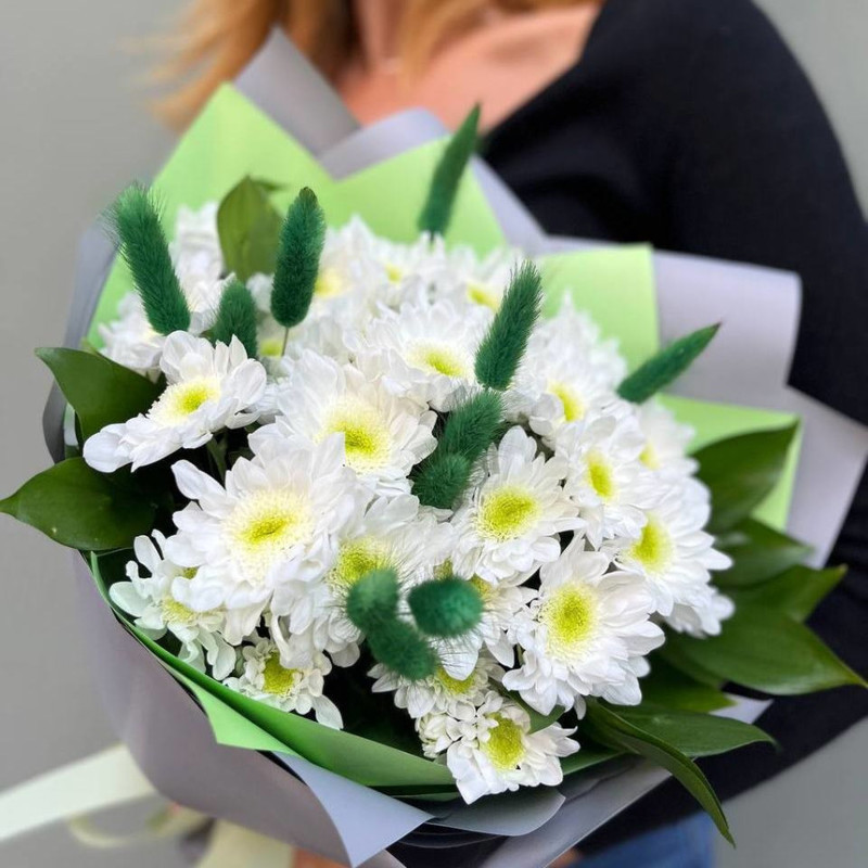 Bouquet of spray chrysanthemums "Mojito", standart