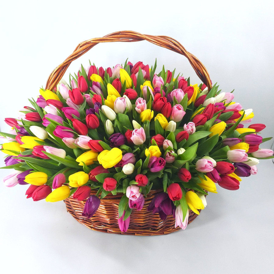 Mix of tulips No. 2, vendor code: 333097458, hand-delivered to 