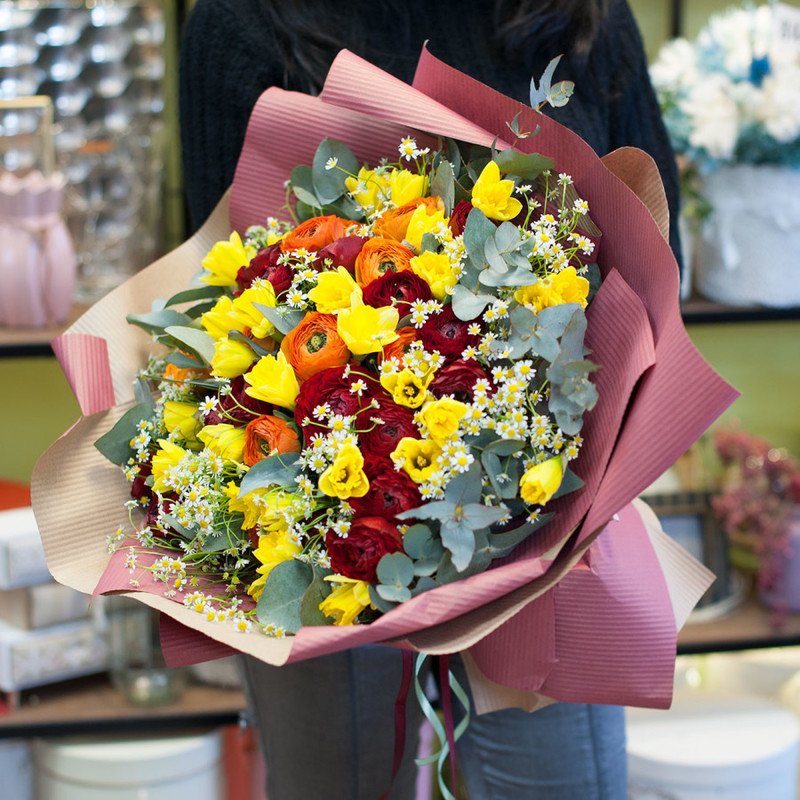 Bouquet of flowers "Summer flirt", standart