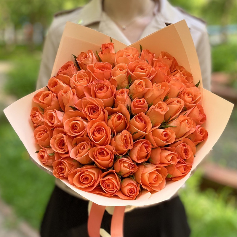 51 orange roses, standart