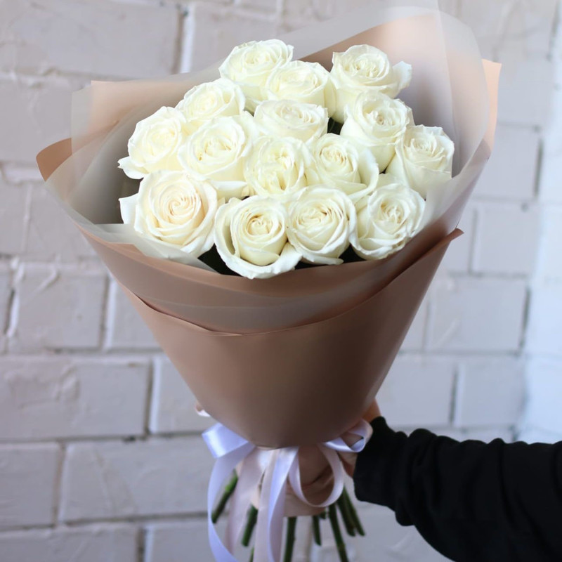 Bouquet of 15 craft roses, standart