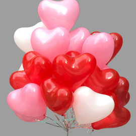 Cloud of hearts balloons Mix