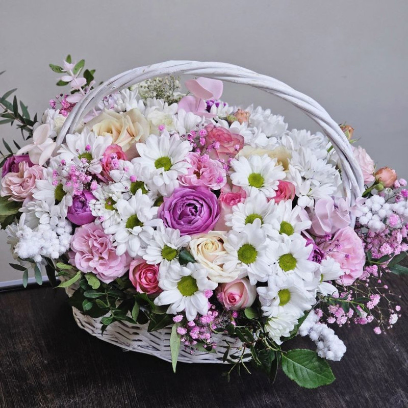 basket with flowers, standart