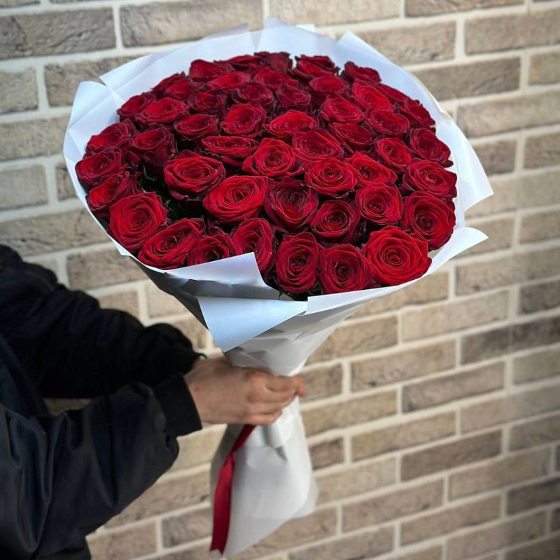 Букет из 51 красной розы, стандартный