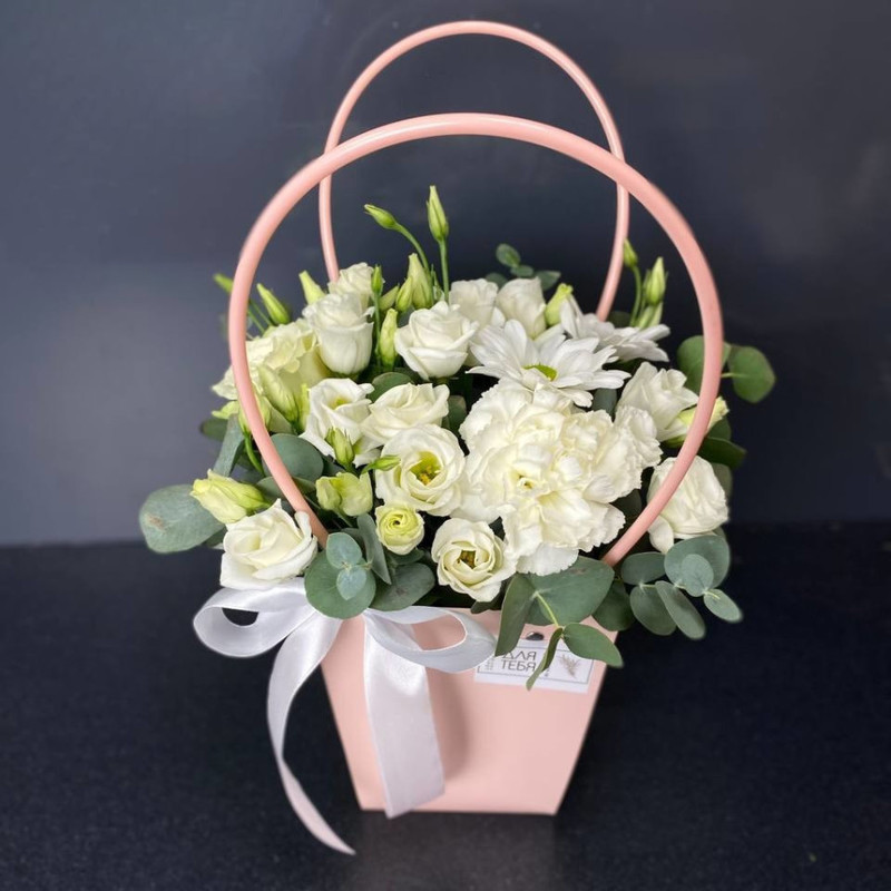 Handbag with flowers "Sincerity", mini