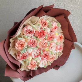 Bouquet of marshmallow flowers "Red Rose"