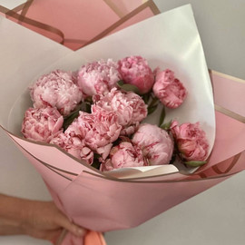 Bouquet of peonies for a girl