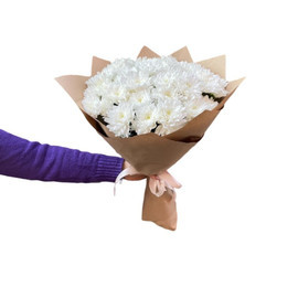 Bouquet of 11 white spray chrysanthemums