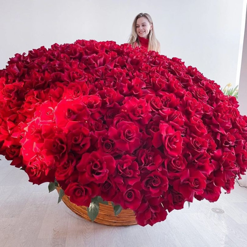Bouquet of 101 roses, standart