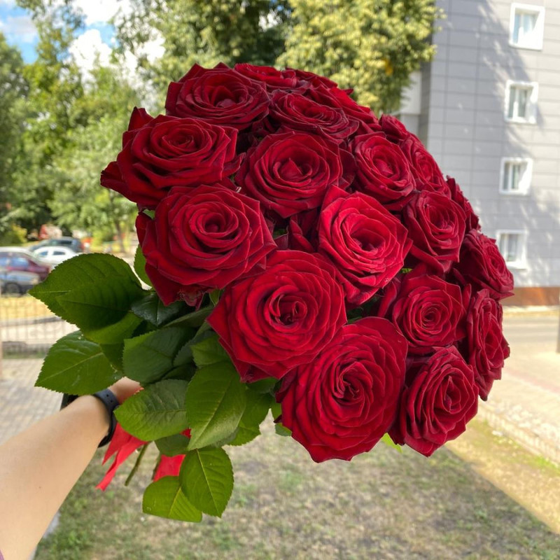 Bouquet 21 red roses, standart