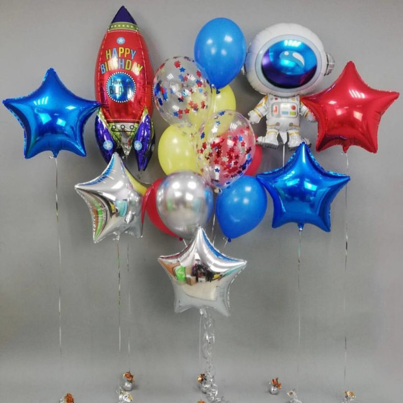 Воздушные шары космос на день рождения, стандартный
