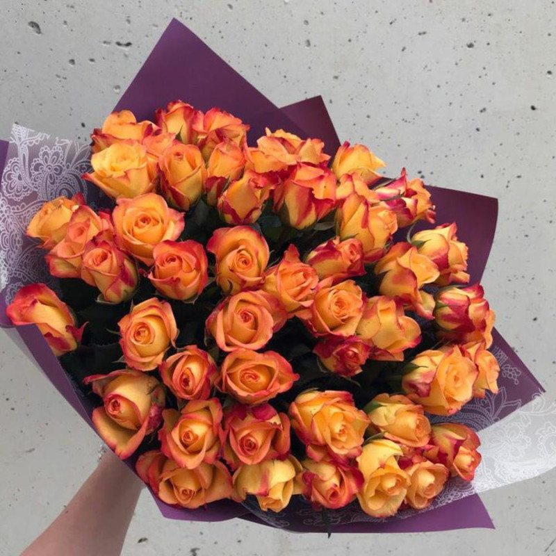 Bouquet of 51 roses 40cm, standart