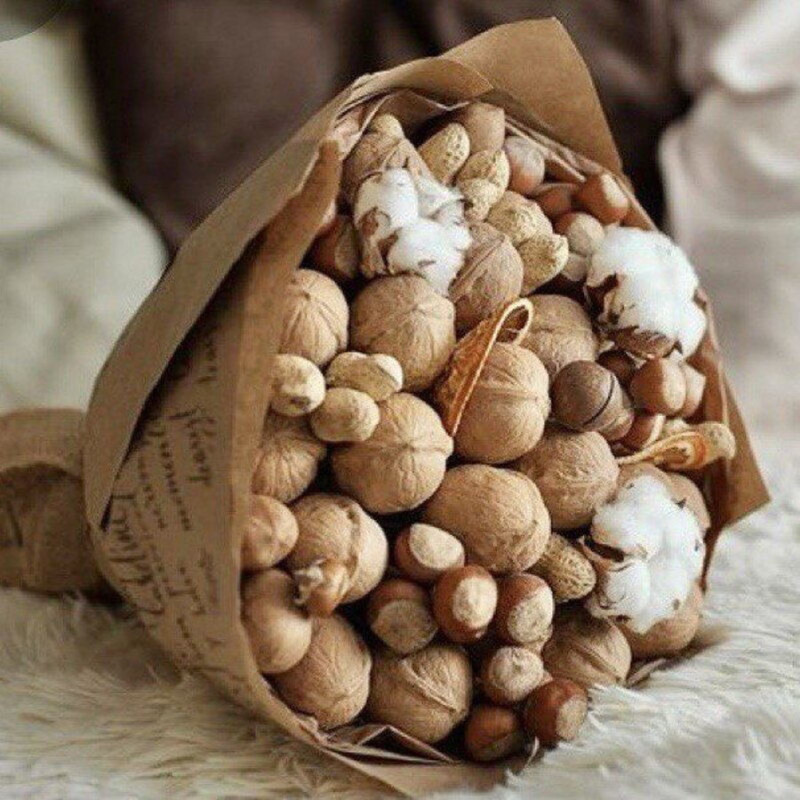 Edible bouquet of nuts, standart