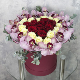 Коробка с цветами «Влюбленность»
