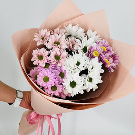 Bouquet of chrysanthemums for the teacher