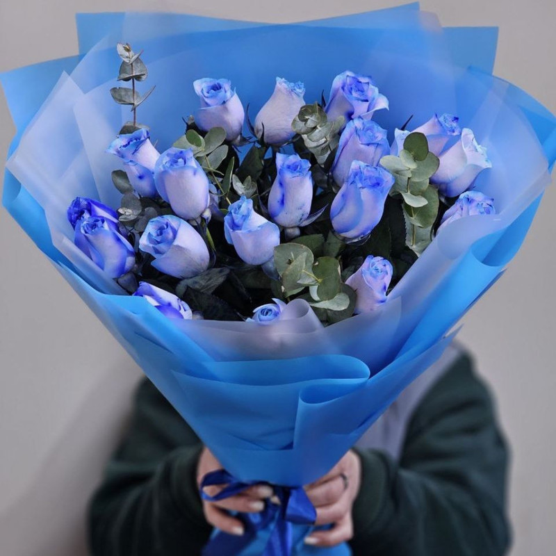 bouquet with blue rose, standart