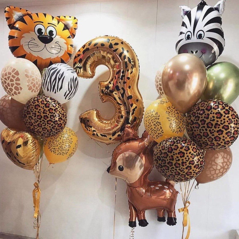 Safari balls with animal figures, standart