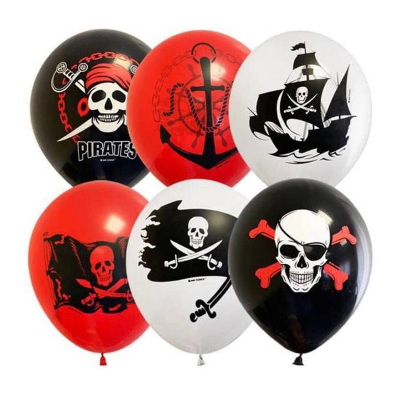 Pirate party balloons, standart