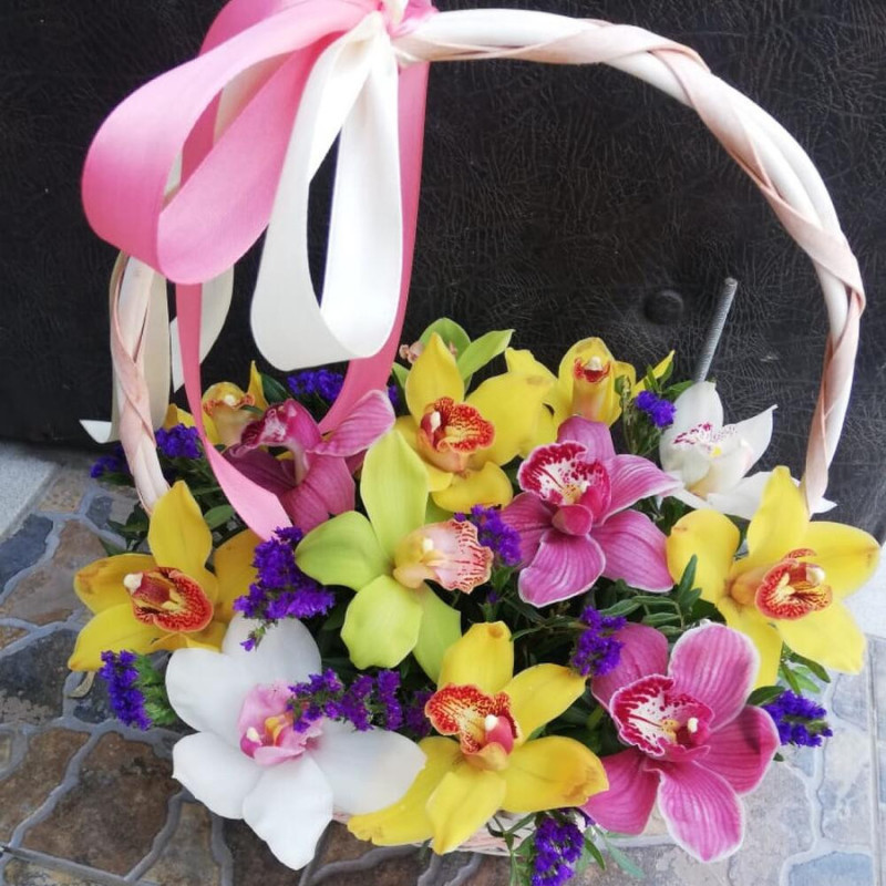 Basket with flowers "Big love", standart